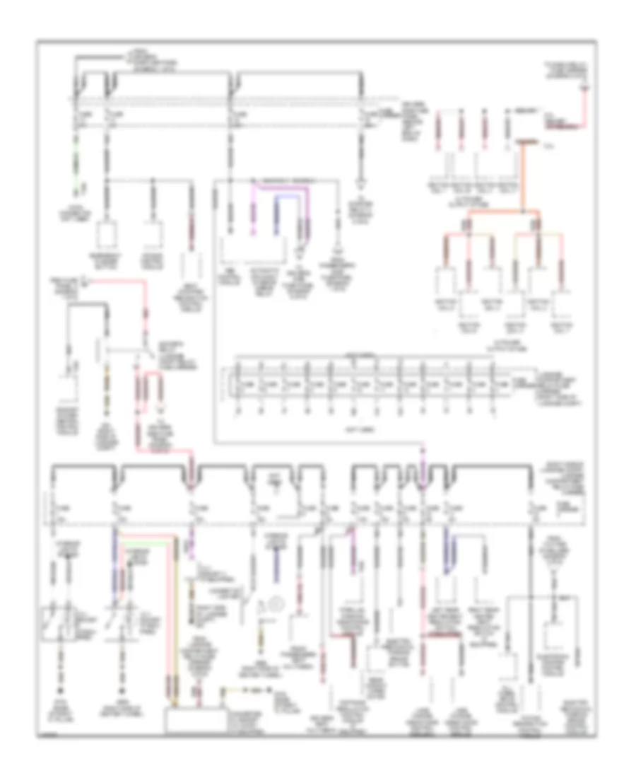 Электросхема блока предохранителей и реле (4 из 6) для Audi S4 Quattro 2010