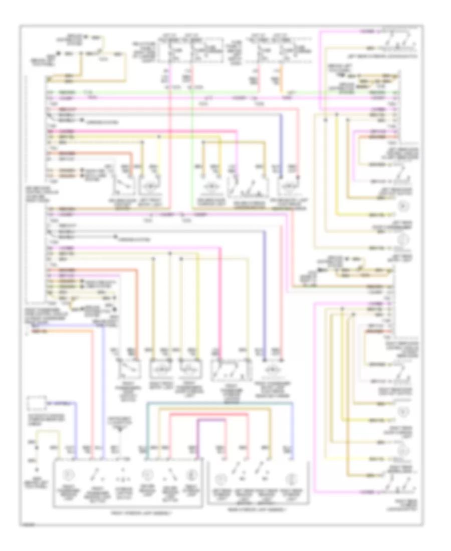 Электросхема подсветки (2 из 2) для Audi A4 Prestige 2013