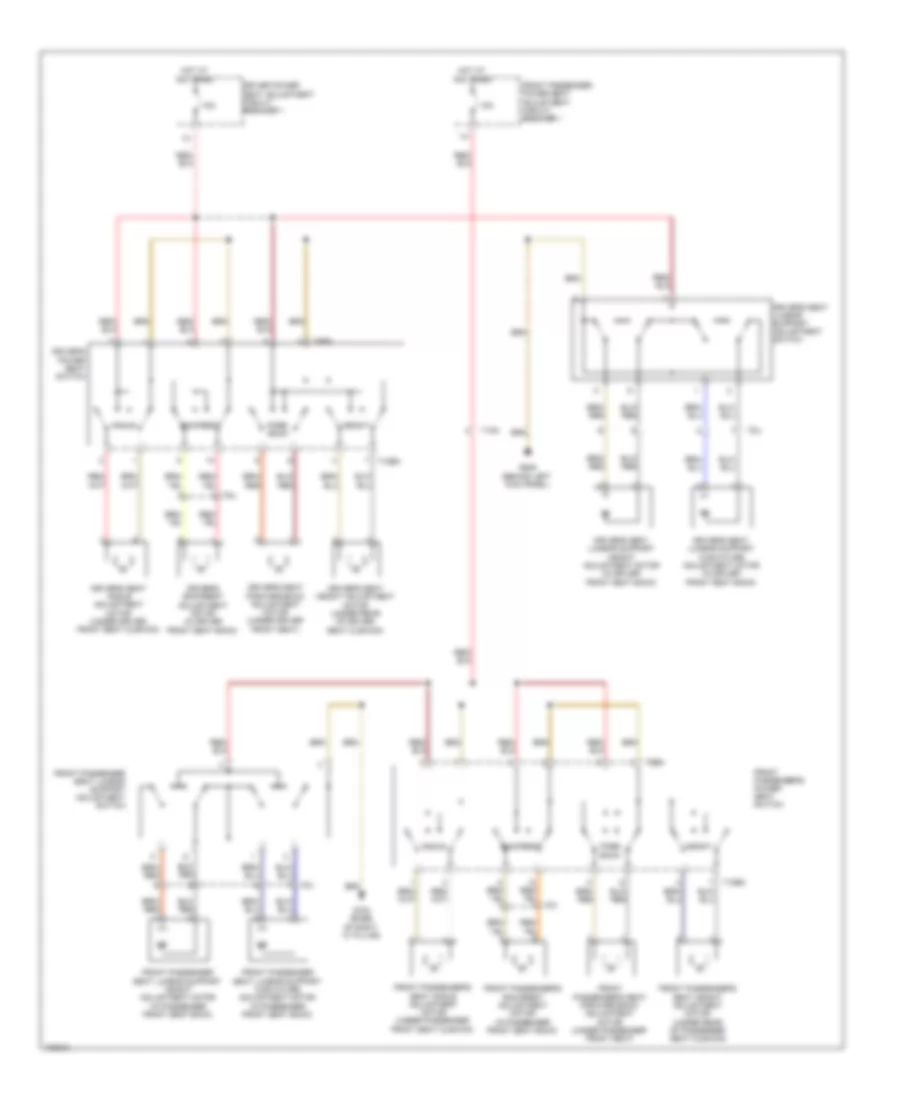 Электросхема привода сидений для Audi A4 Prestige 2013