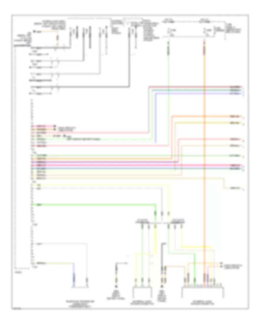 Электросхема магнитолы, основная развлекательно-информационная передача (1 из 2) для Audi A4 Prestige 2013
