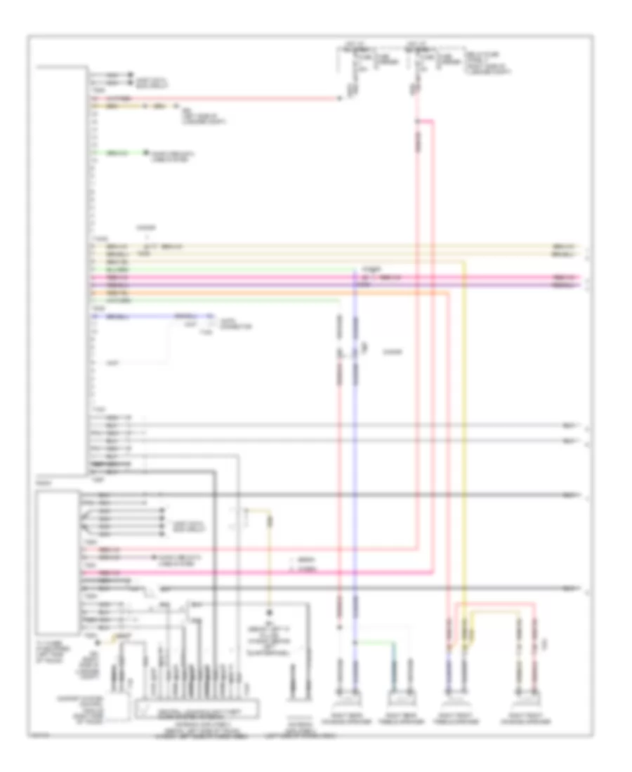 Электросхема магнитолы, основной MMI (1 из 2) для Audi A4 Prestige 2013