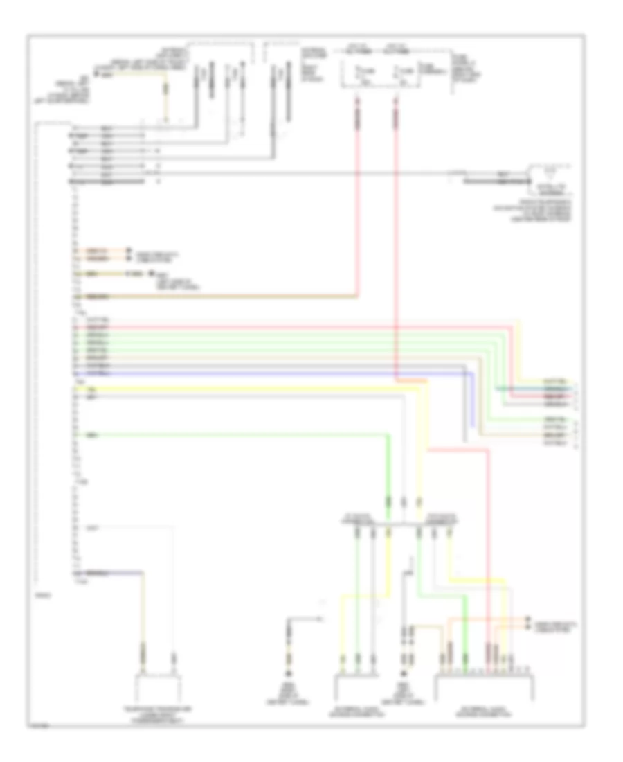 Электросхема магнитолы, стандартная развлекательно-информационная передача (1 из 2) для Audi A4 Prestige 2013