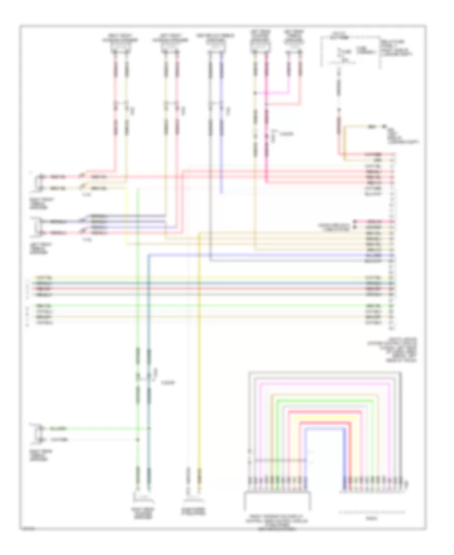 Электросхема магнитолы, стандартная развлекательно-информационная передача (2 из 2) для Audi A4 Prestige 2013