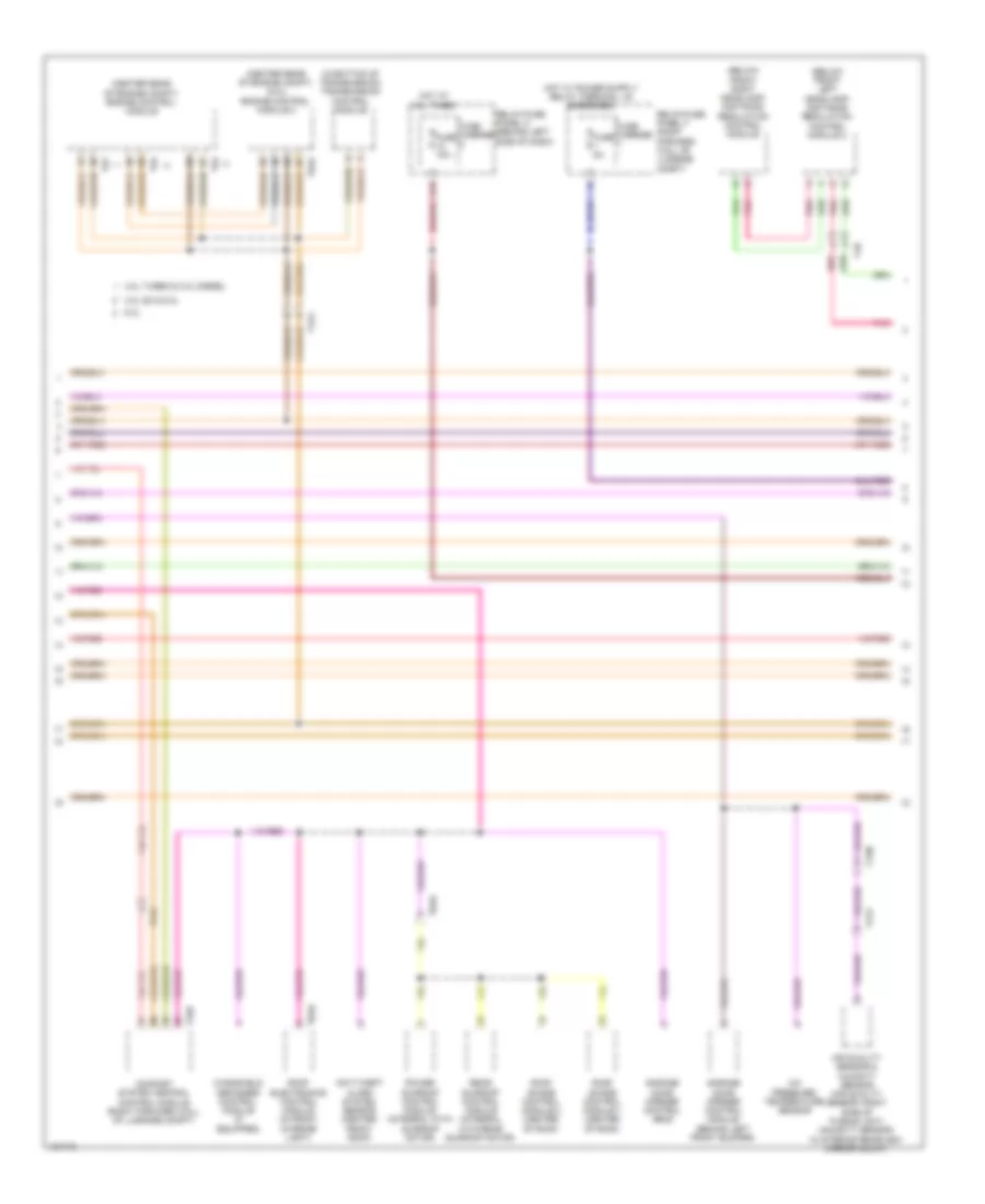 Электросхема линии передачи данных CAN (4 из 5) для Audi A8 Quattro L 2014