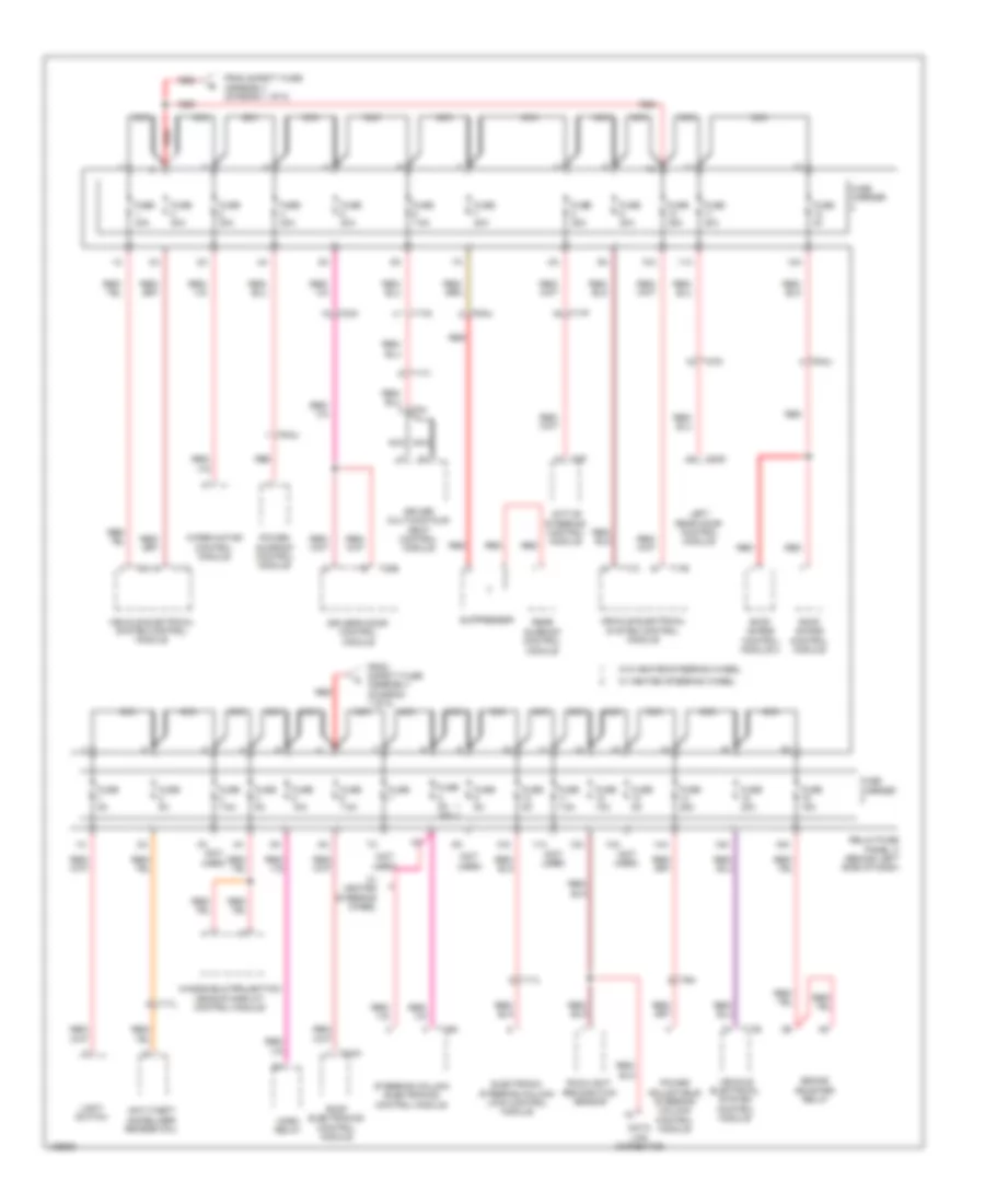 Электросхема блока предохранителей и реле (2 из 8) для Audi A8 Quattro L 2014