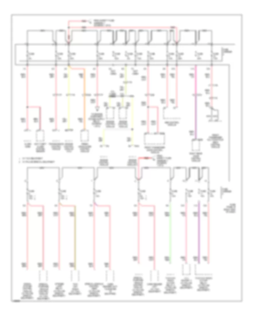 Электросхема блока предохранителей и реле (3 из 8) для Audi A8 Quattro L 2014