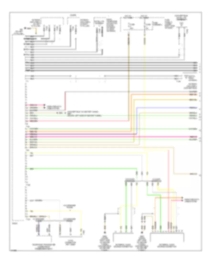 Электросхема магнитолы, основная развлекательно-информационная передача (1 из 2) для Audi A5 Premium 2013