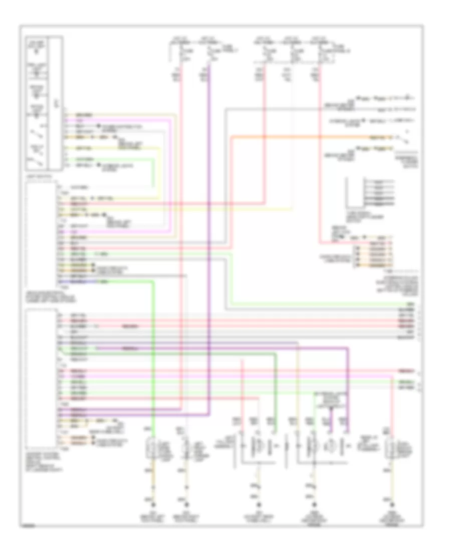 Электросхема внешнего освещения, Универсал (1 из 2) для Audi A6 Quattro 2008