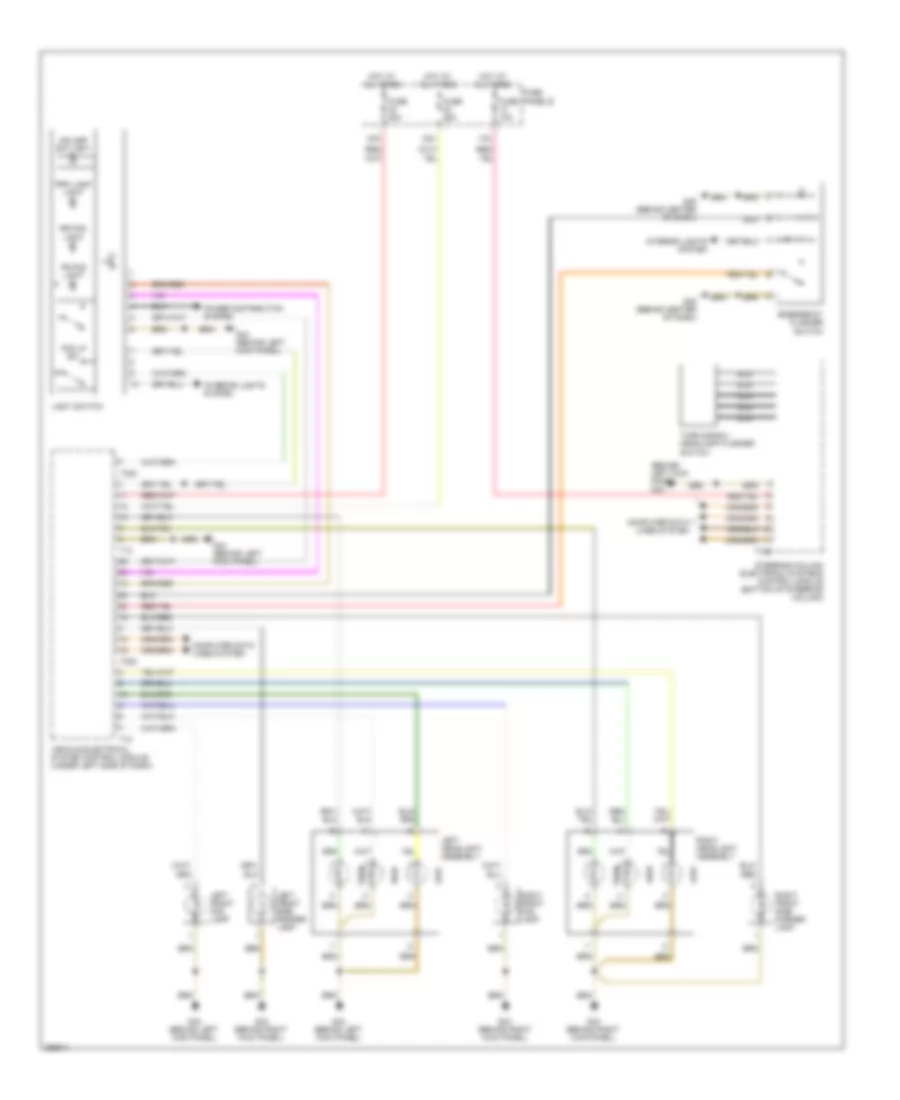Электросхема фар, без Ксенон висмута, без Адаптивные Фары для Audi A6 Quattro 2008