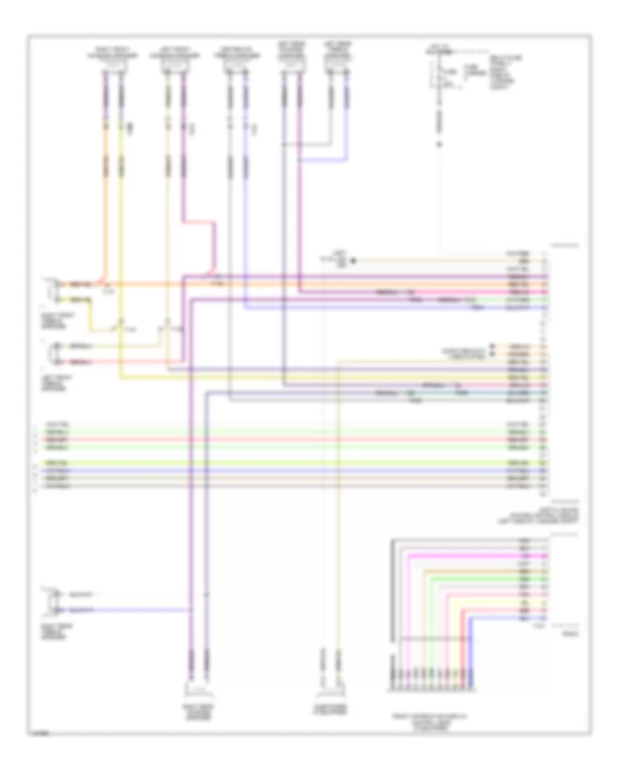 Электросхема магнитолы, стандартная развлекательно-информационная передача (2 из 2) для Audi Q5 Hybrid Prestige 2014