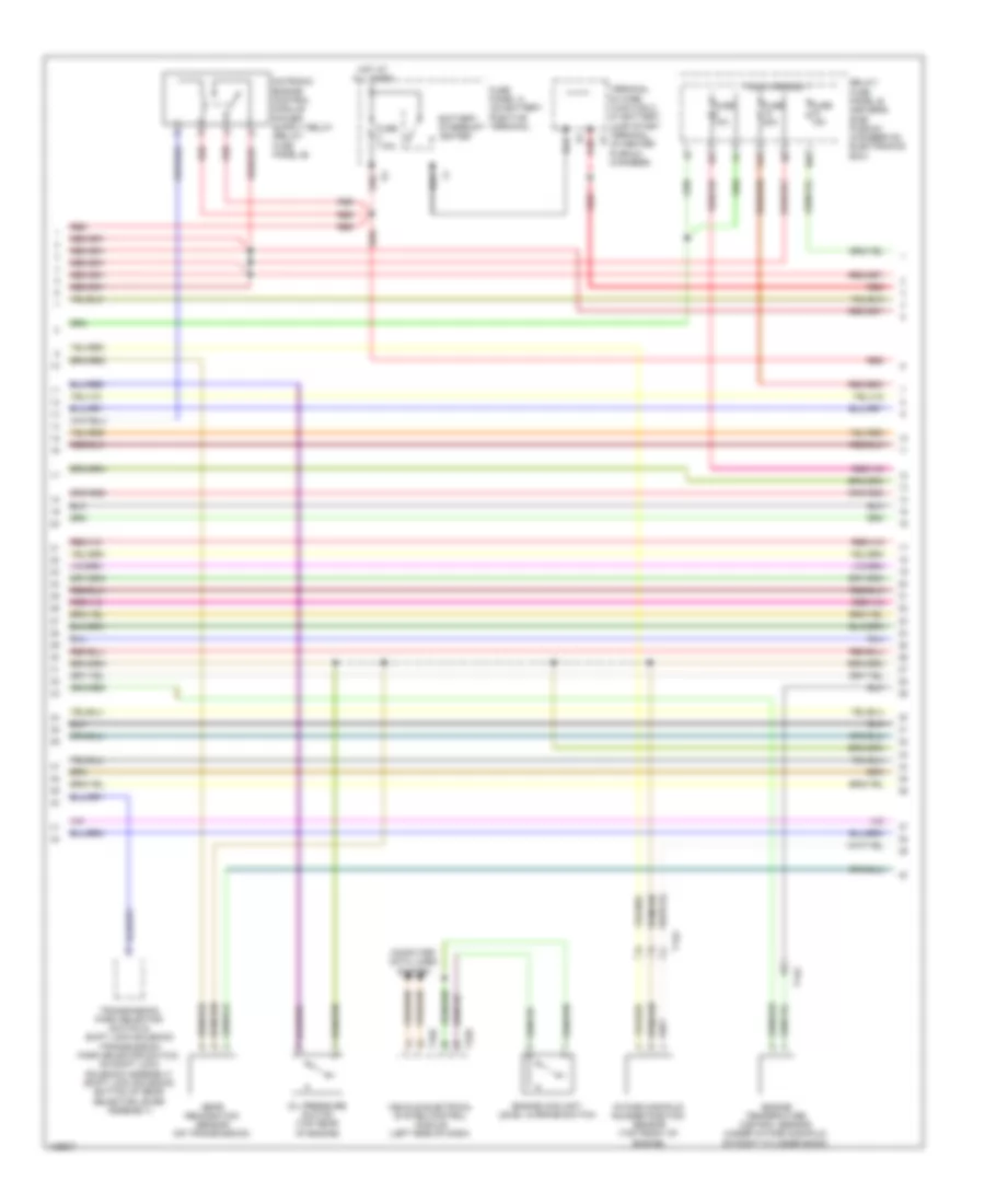 3.0L SC, Электросхема системы управления двигателем (2 из 8) для Audi Q5 Hybrid Prestige 2014