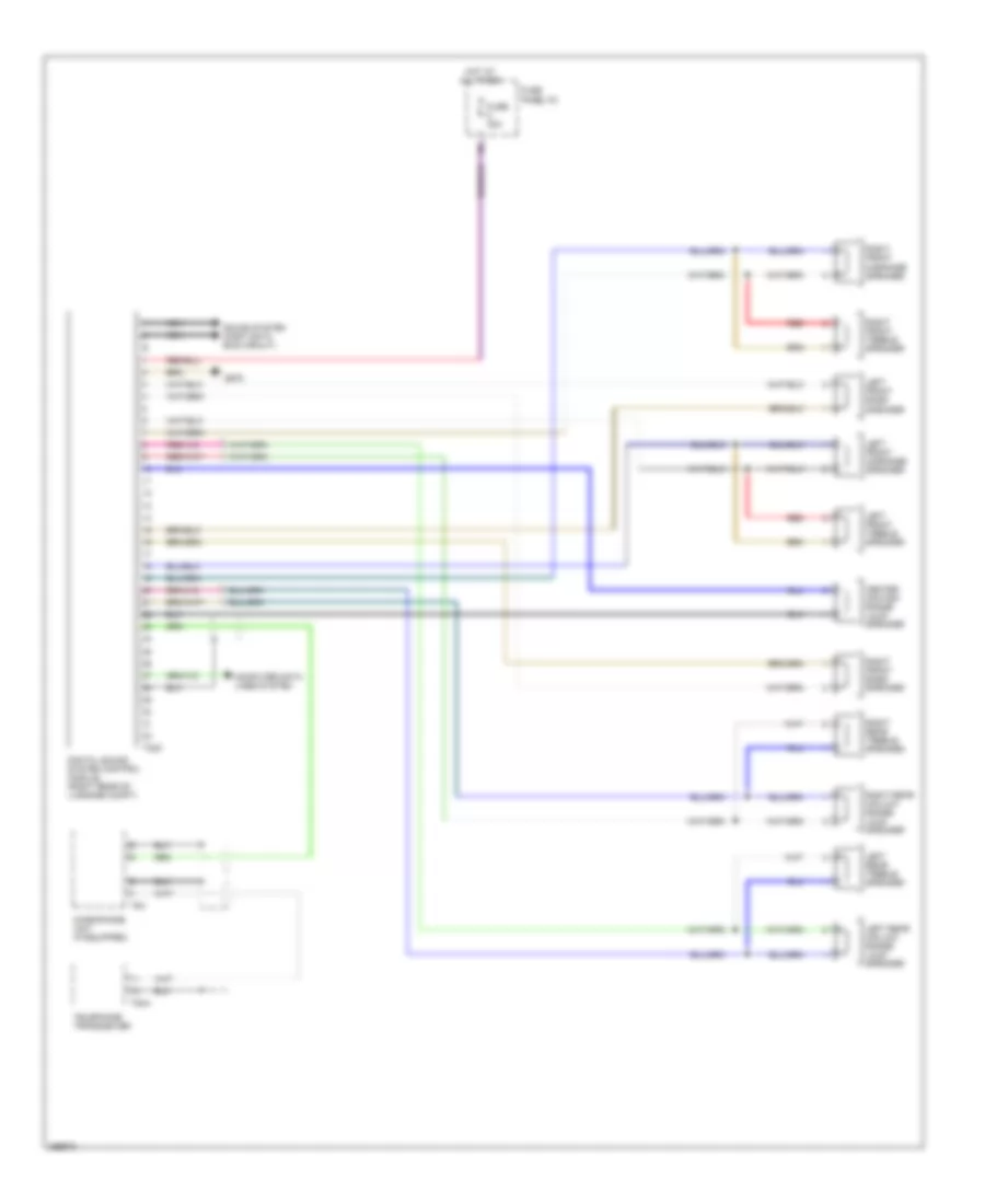 Radio Wiring Diagram, DSP Radio without Bang  Olufsen (1 из 2) для Audi Q7 3.6 2008