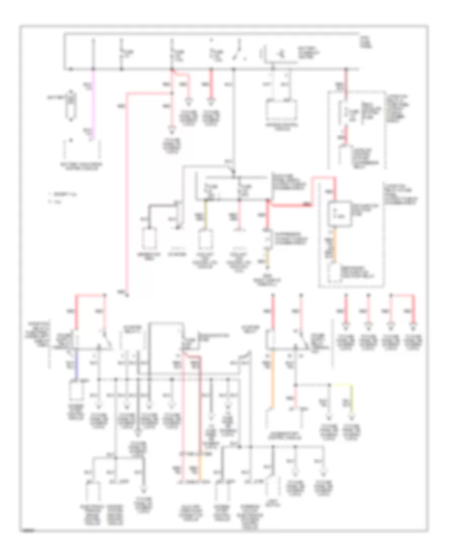 Электросхема блока предохранителей и реле (1 из 6) для Audi A6 3.0T Quattro 2011