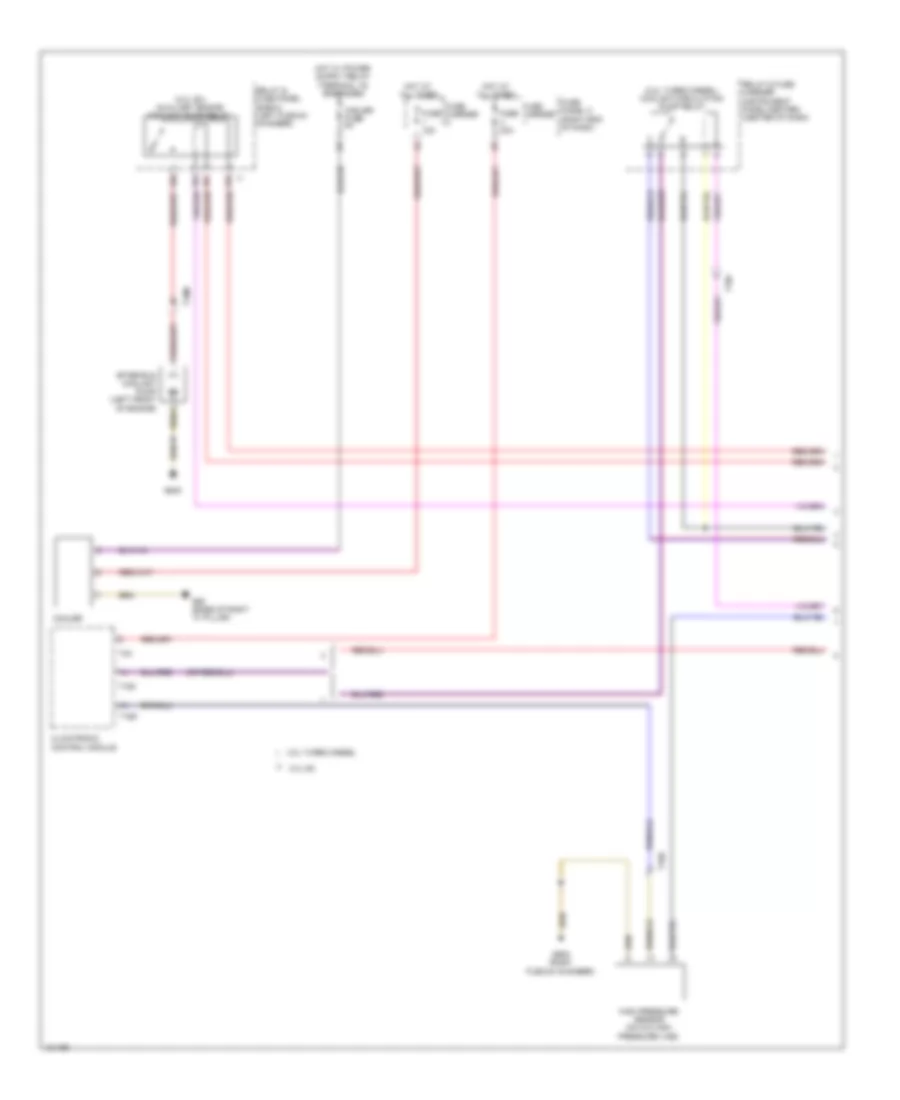 Электросхема системы охлаждения (1 из 2) для Audi Q7 Prestige 2014