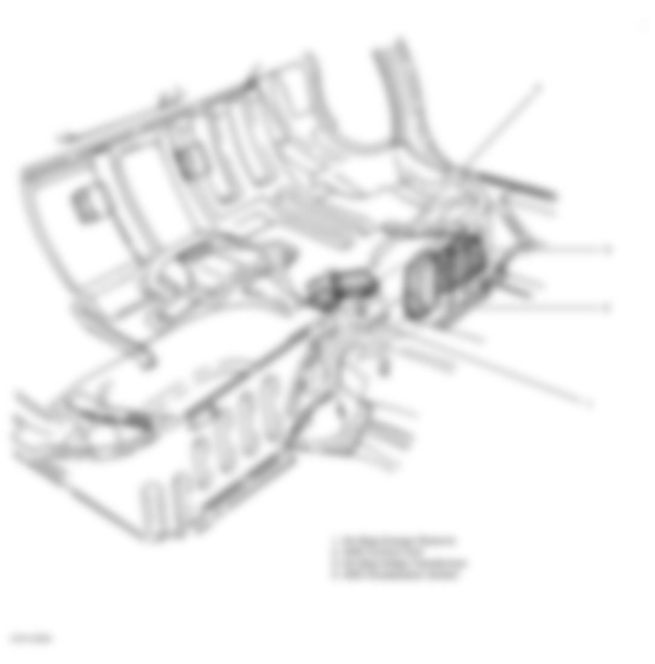 Audi V8 Quattro 1993 - Component Locations -  Below Rear Seat