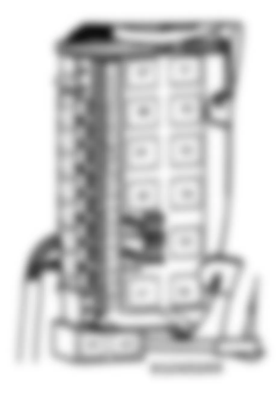 Audi V8 Quattro 1993 - Component Locations - Fuse Panel Identification (V8 Quattro)