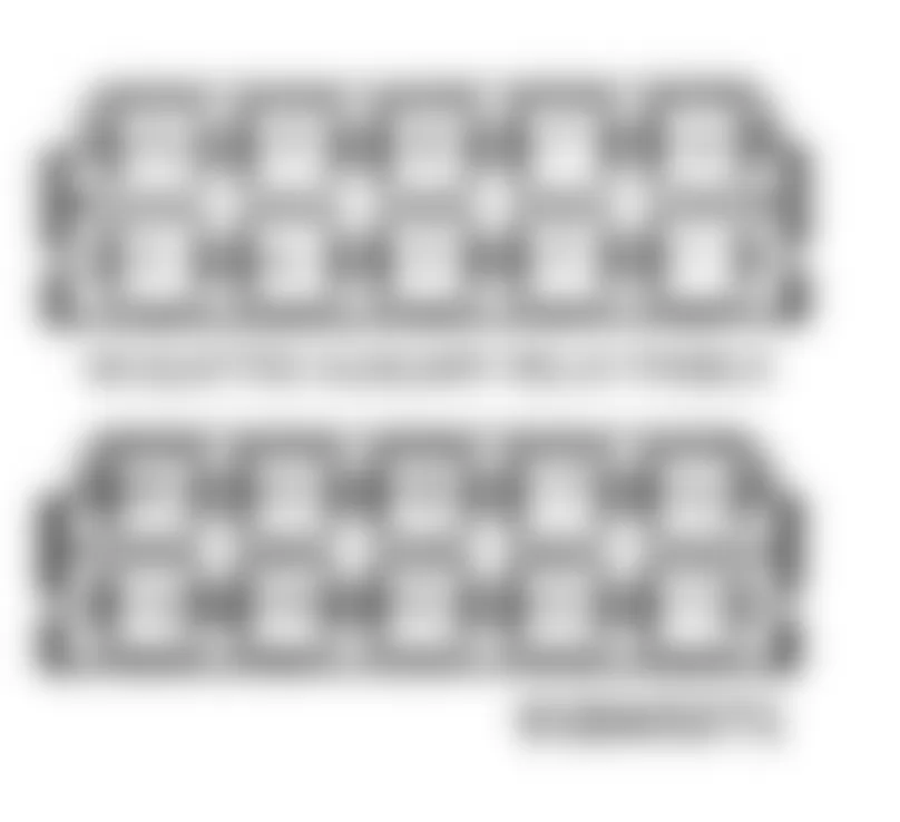 Audi V8 Quattro 1993 - Component Locations - Auxiliary Relay Panel Identification (1991-93 V8 Quattro)