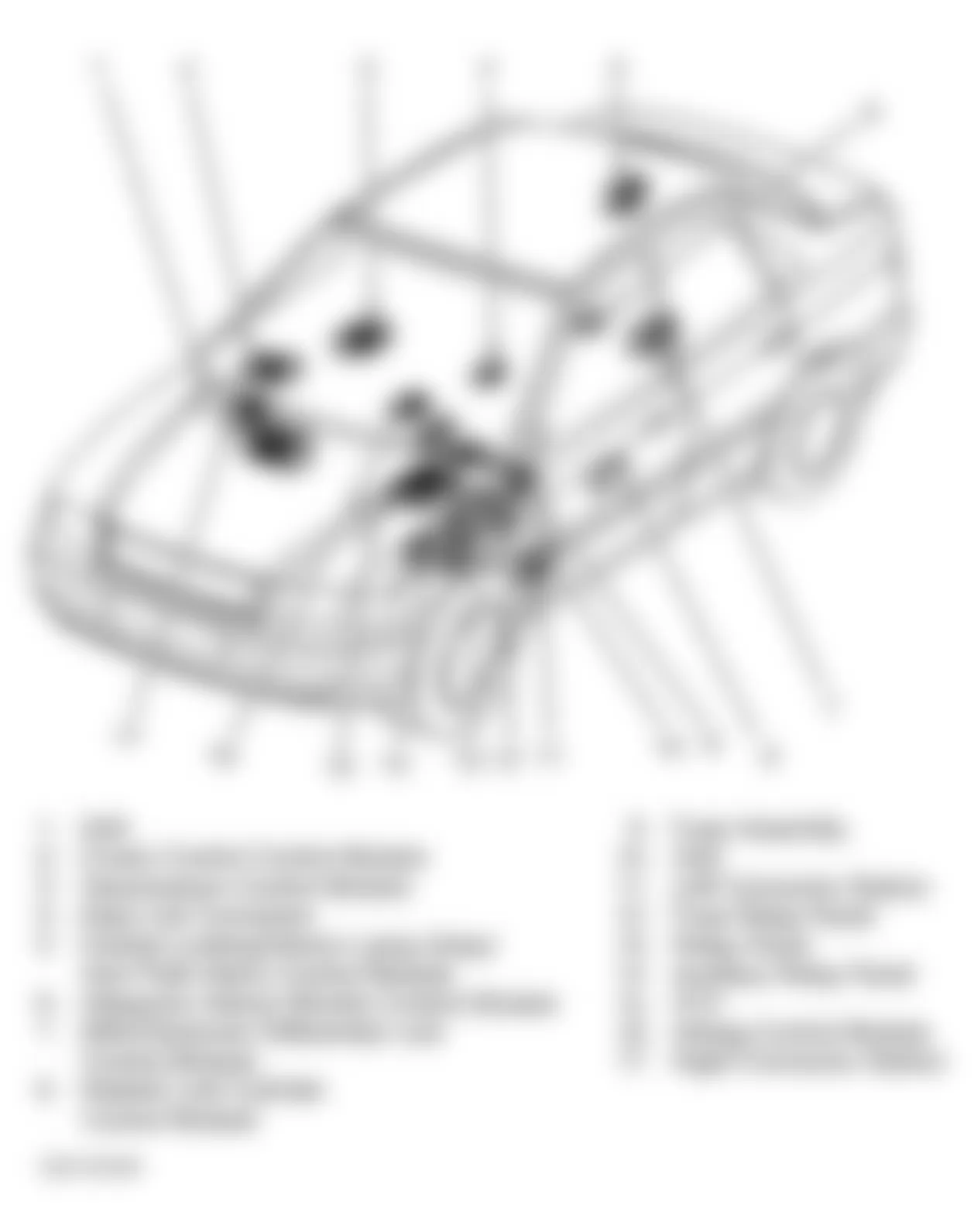 Audi A4 1996 - Component Locations -  Vehicle Overview