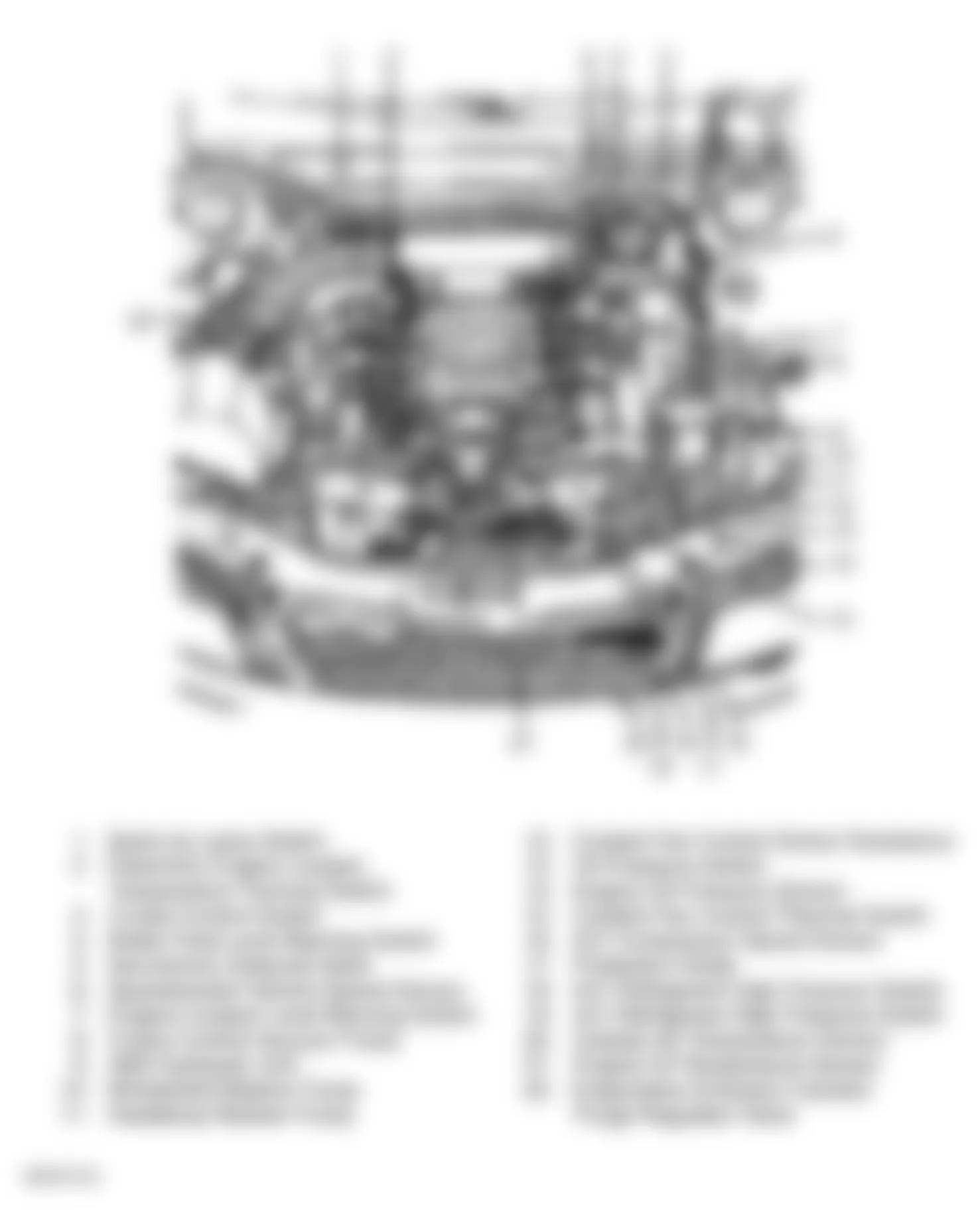 Audi A6 1997 - Component Locations -  Engine Compartment