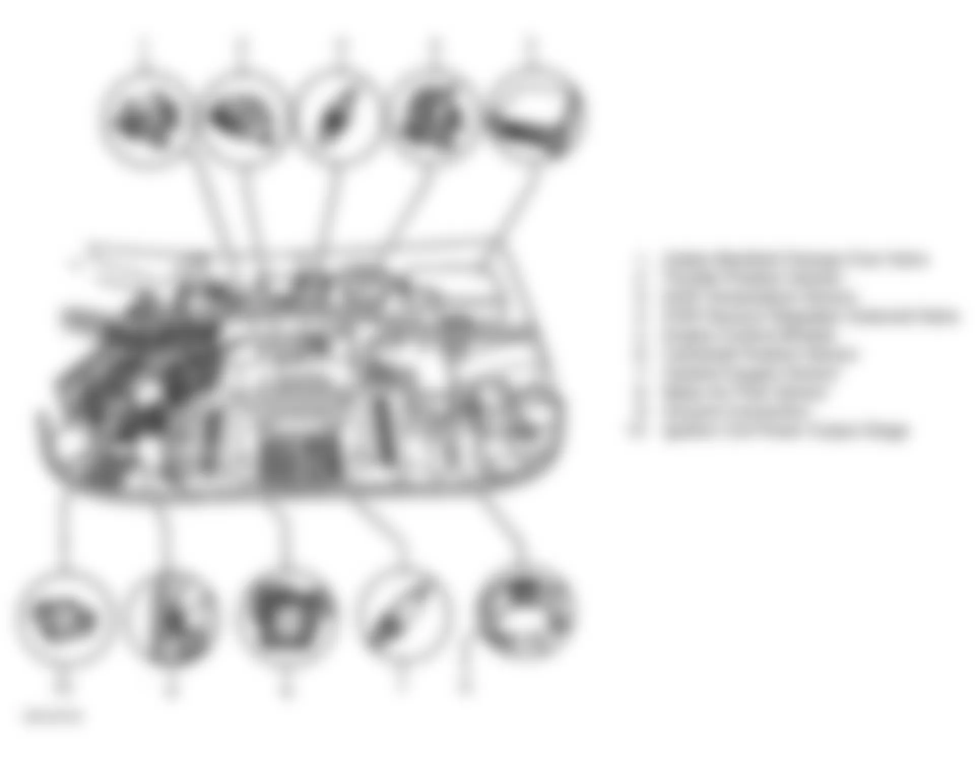 Audi A4 1998 - Component Locations -  Engine Compartment (V6)
