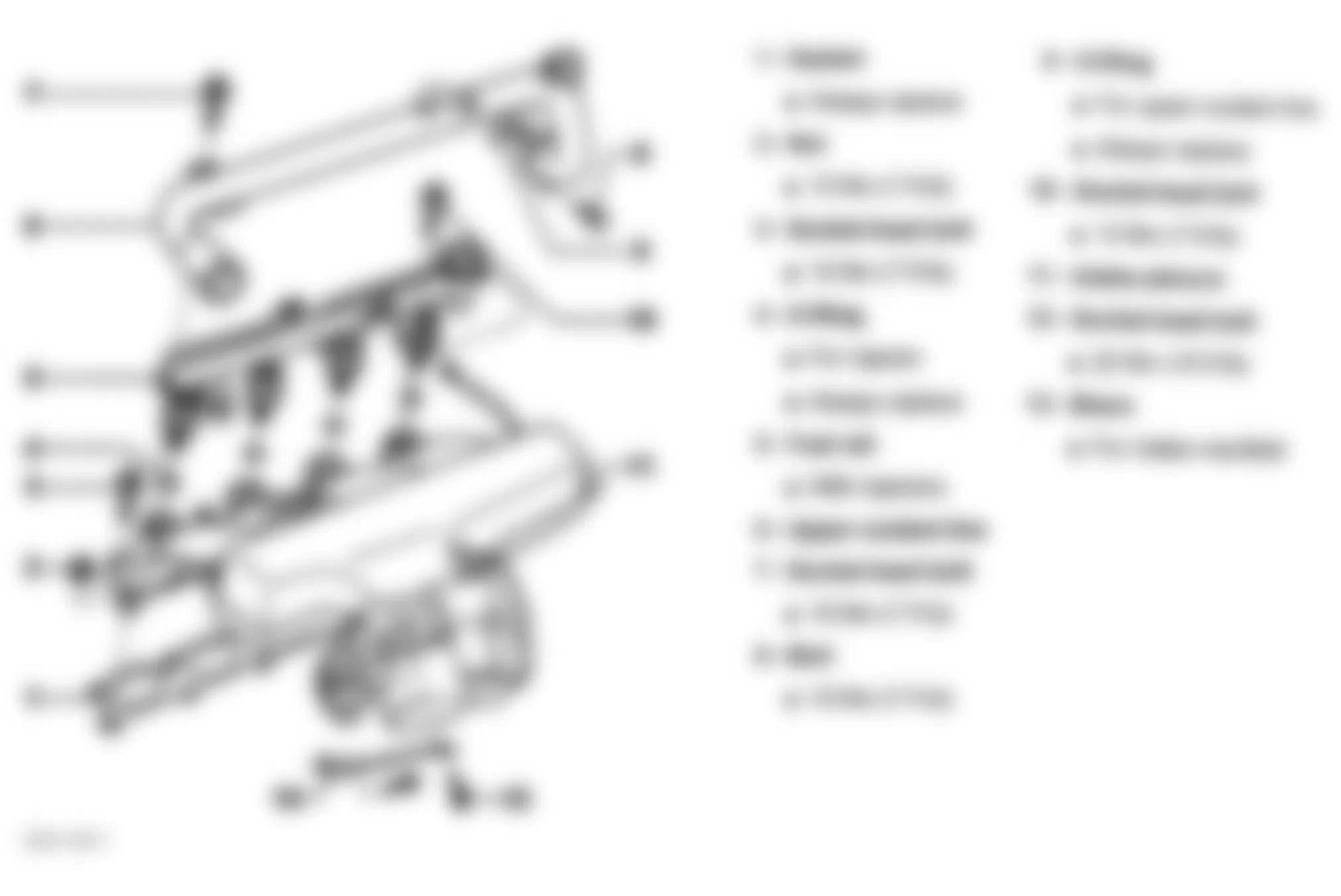 Audi A4 1998 - Component Locations -  Identifying Intake Manifold & Fuel Rail Components