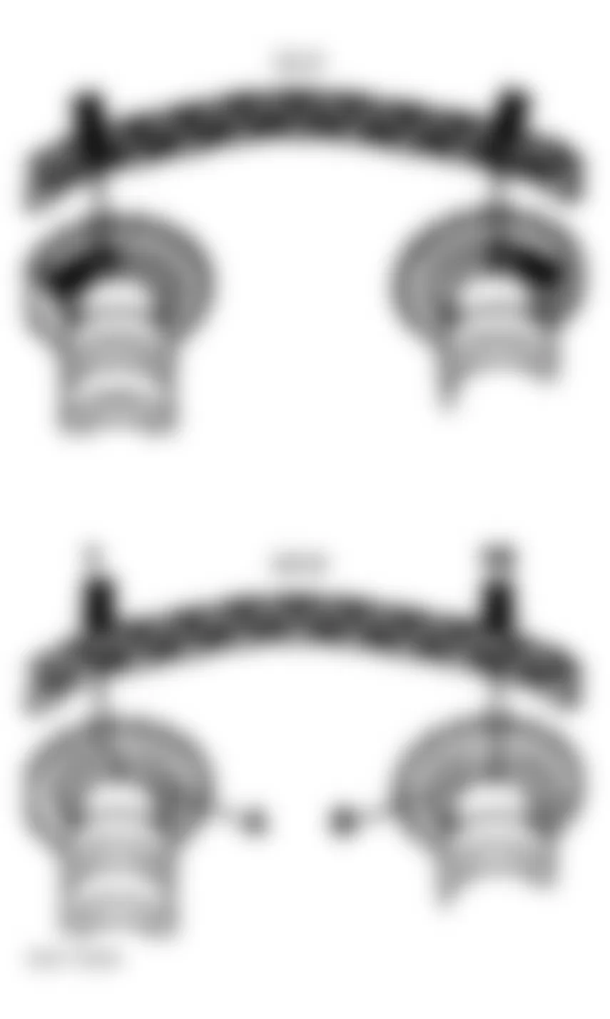 Audi A4 Quattro 1998 - Component Locations -  New Camshaft Drive Chain Install Dimensions