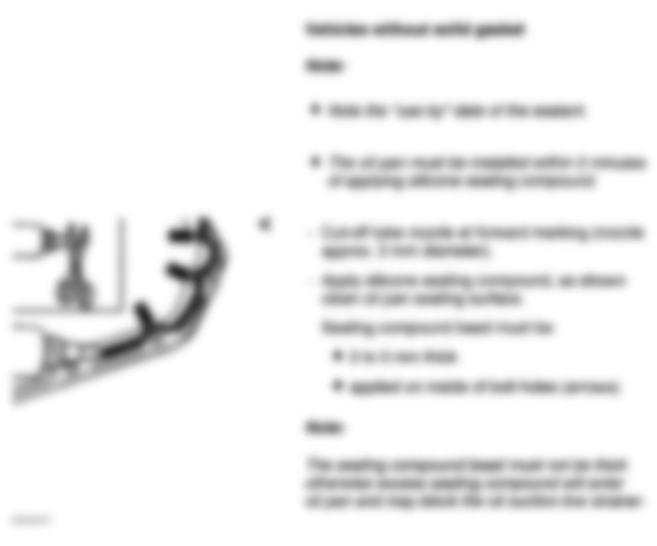 Audi A4 Quattro 1998 - Component Locations -  Replacing Oil Pan (Passat - 6 Of 7)