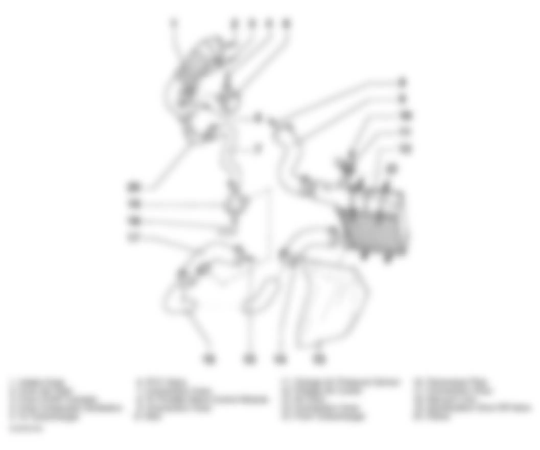 Audi A4 Quattro 1998 - Component Locations -  Identifying Intake Ducting & Components With Charge Air Cooler (2 of 2)