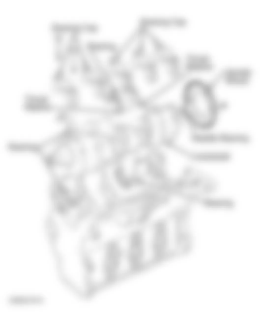 Audi A4 Quattro 1998 - Component Locations -  Crankshaft Assembly