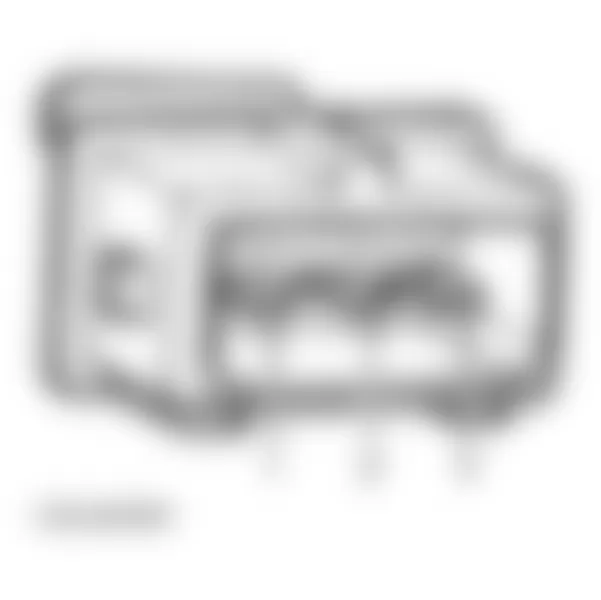 Audi Cabriolet 1998 - Component Locations -  3-Pin Connector (Sensor-Side)