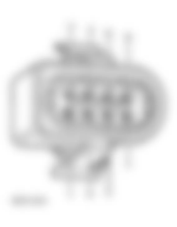 Audi Cabriolet 1998 - Component Locations -  TVCM Connector Terminals