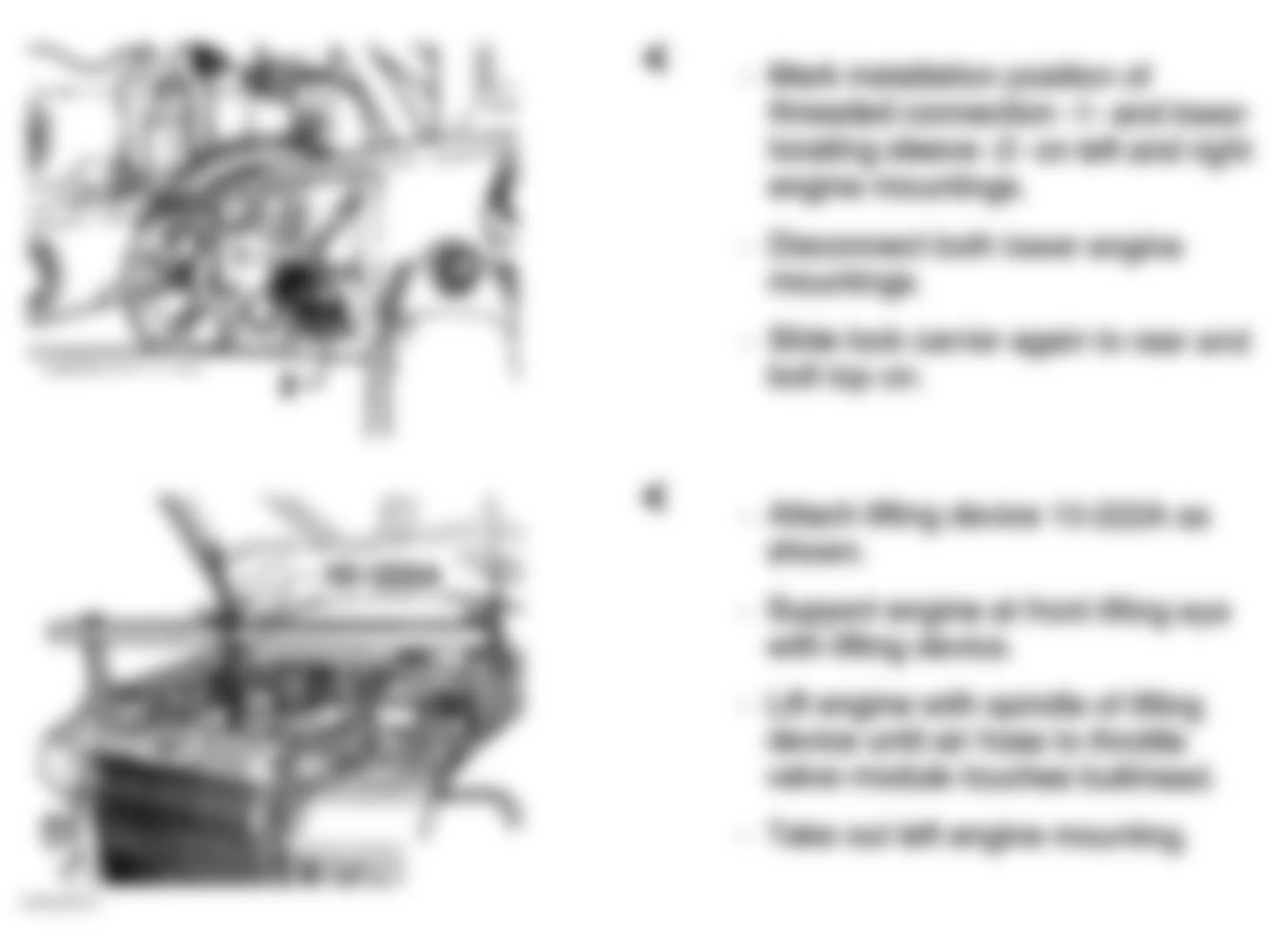 Audi A4 Avant Quattro 1999 - Component Locations -  Replacing Oil Pan (Passat - 2 Of 7)