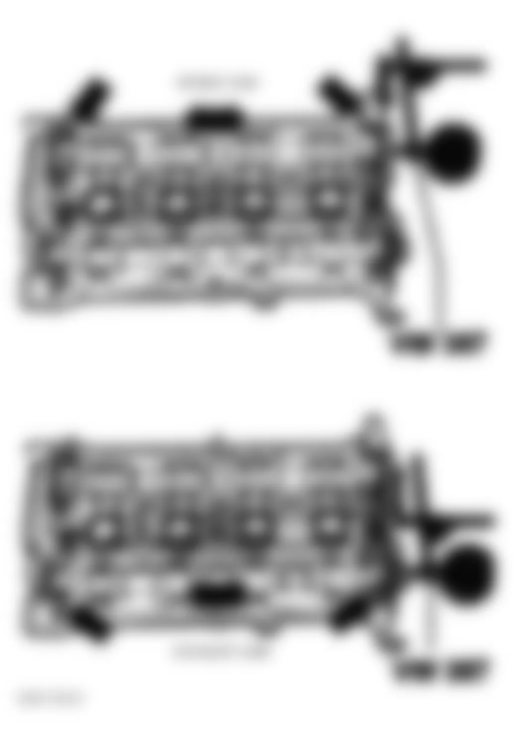 Audi A4 Quattro 1999 - Component Locations -  Setting Up To Measure Axial Play Intake & Exhaust Cams