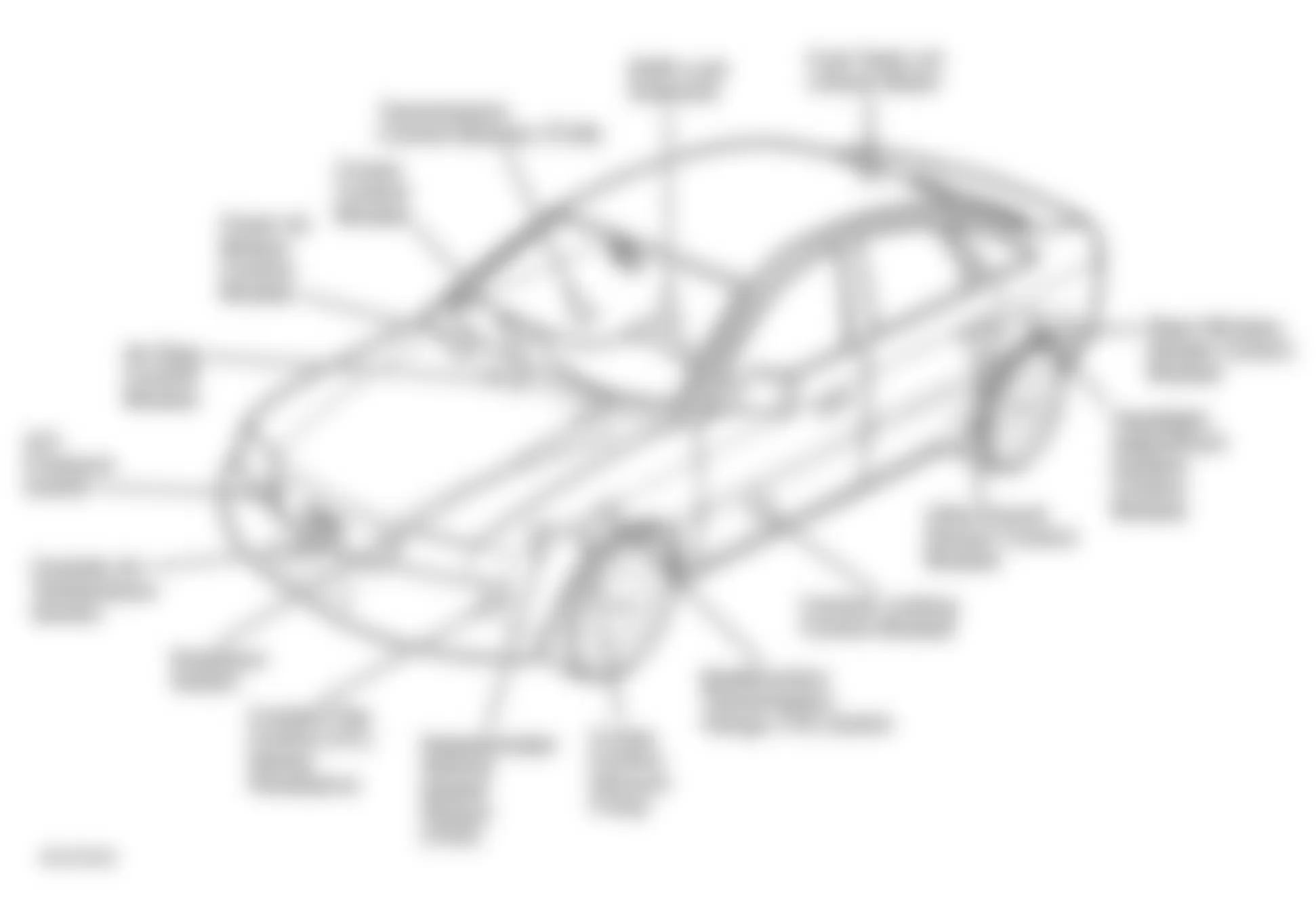 Audi A6 1999 - Component Locations -  Vehicle Overview