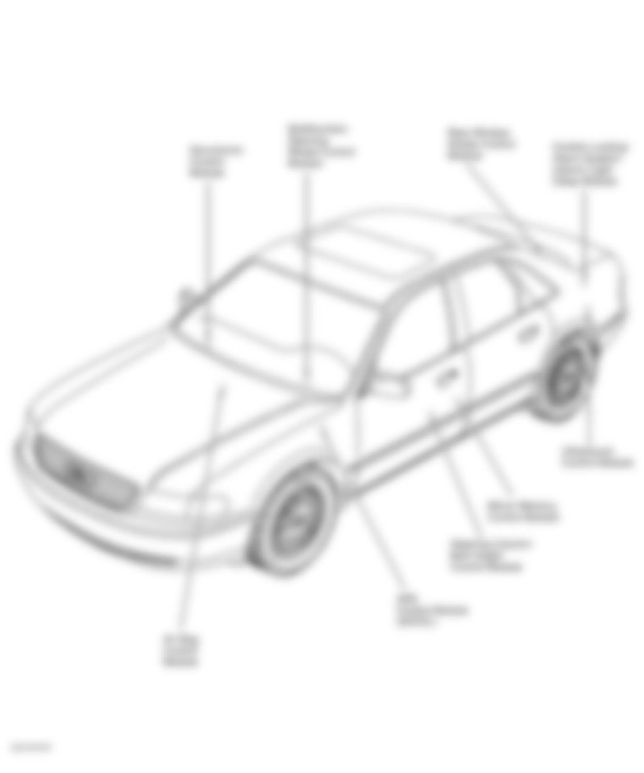 Audi A8 1999 - Component Locations - Vehicle Overview