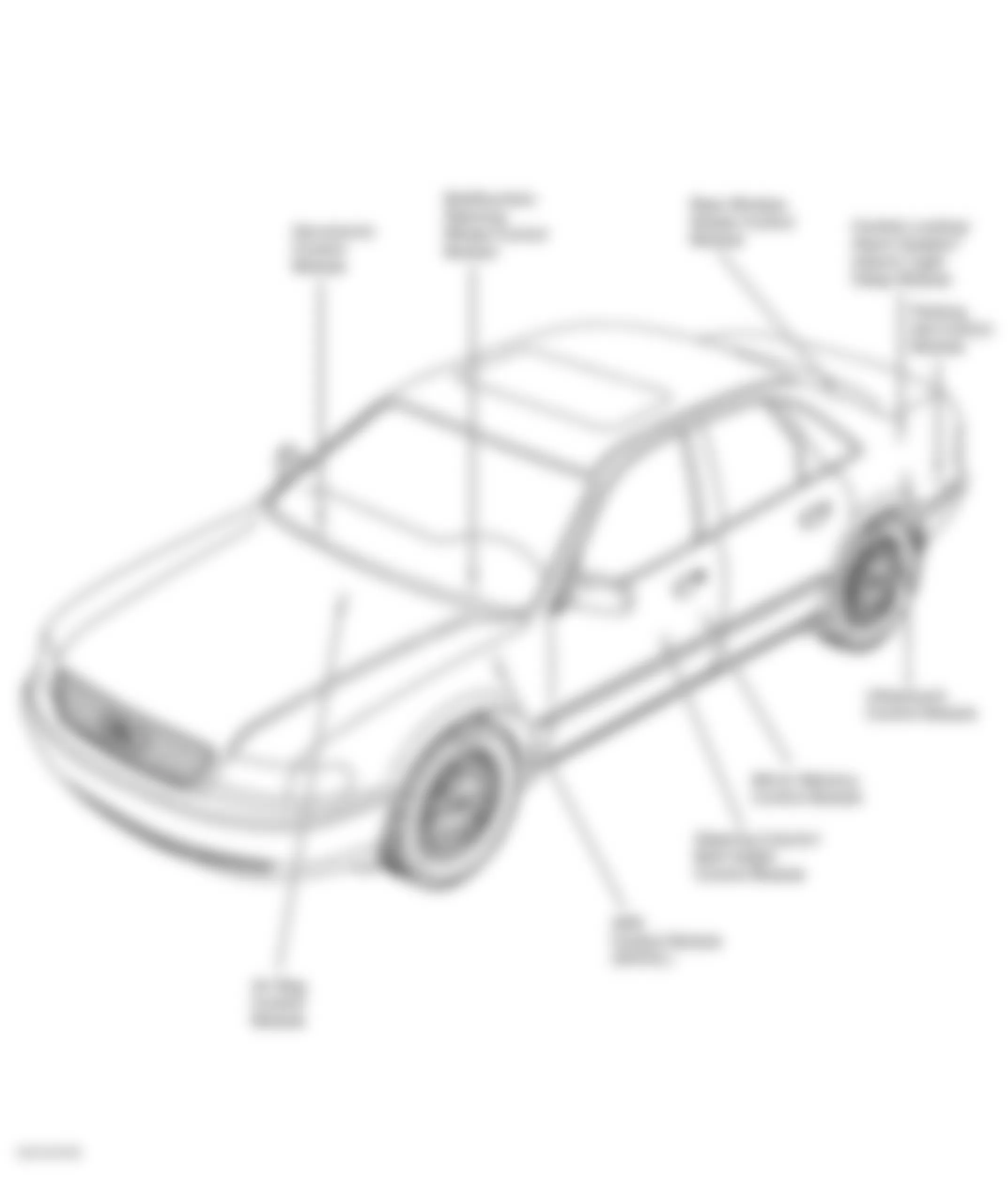 Audi A8 L Quattro 2000 - Component Locations -  Vehicle Overview