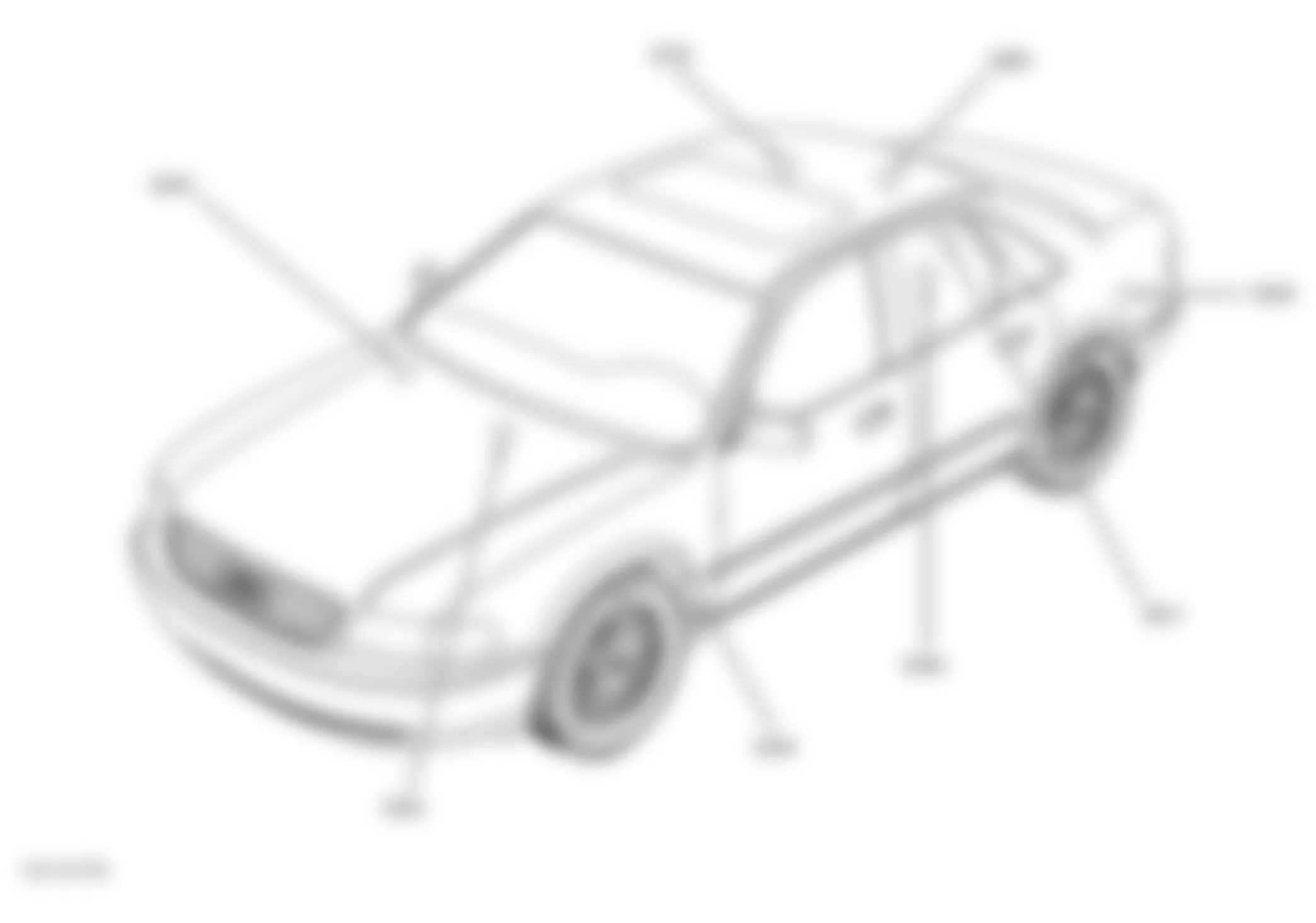 Audi A8 Quattro 2000 - Component Locations - Vehicle Overview