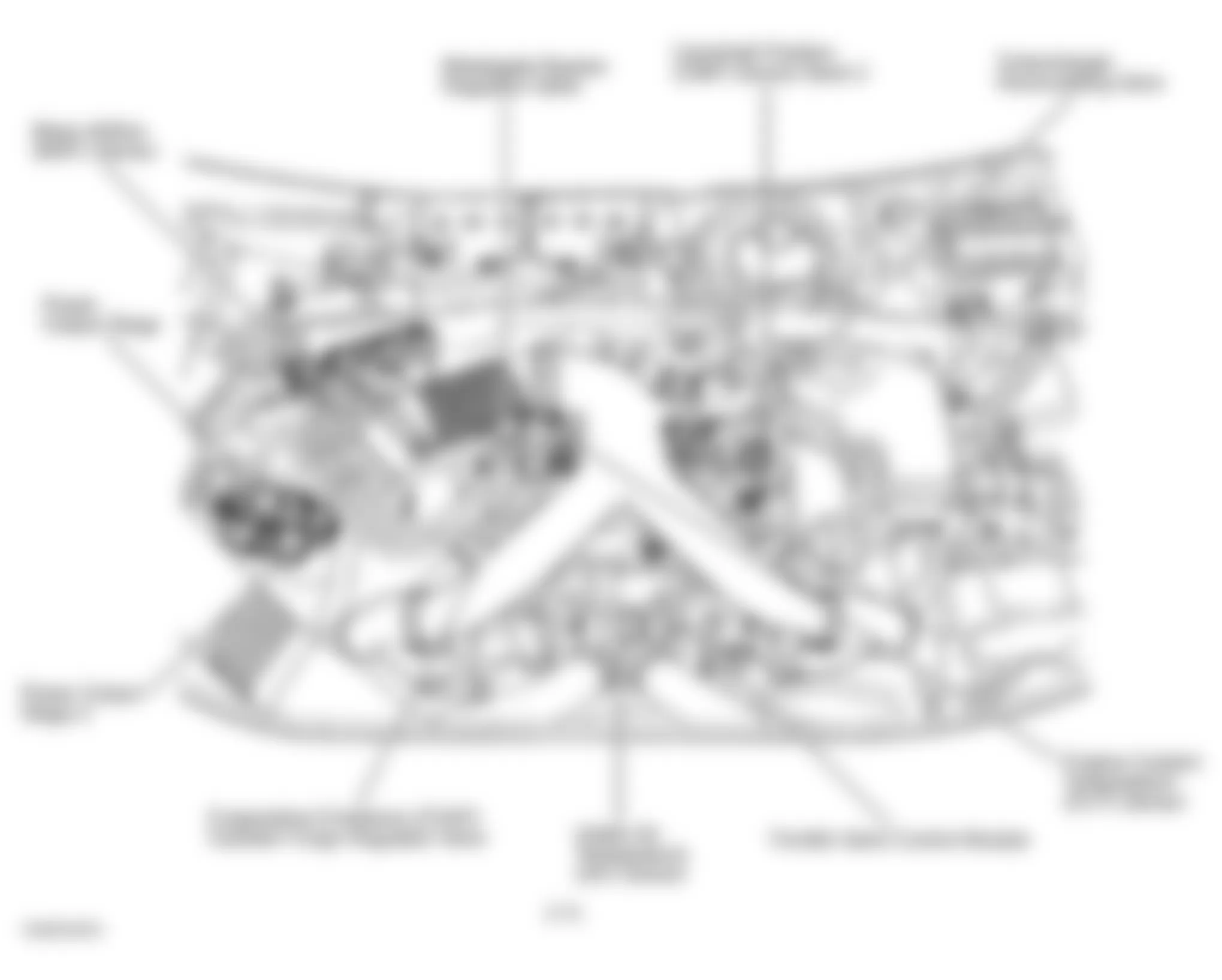 Audi S4 Quattro 2000 - Component Locations -  Engine Compartment (2.7L)