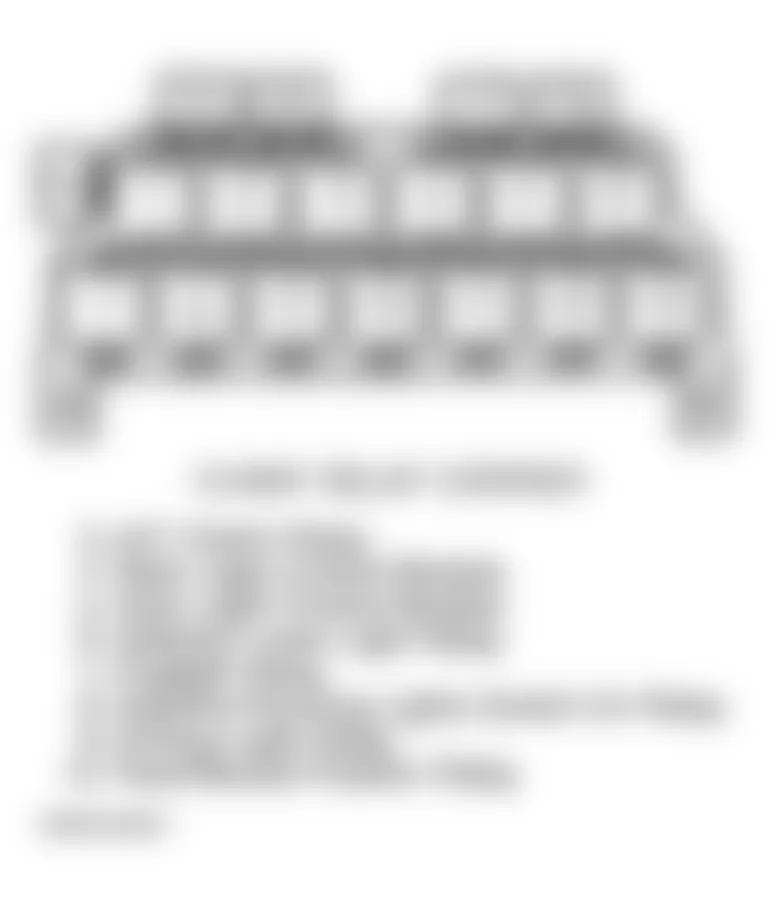 Audi S4 Quattro 2000 - Component Locations -  13-Pin Relay Carrier