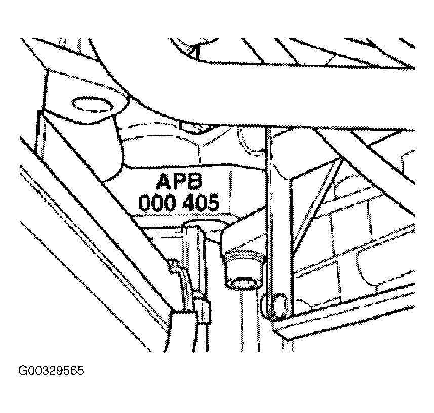 Audi A6 Avant Quattro 2001 - Component Locations -  Identifying Engine Code Location (2.7L - APB)
