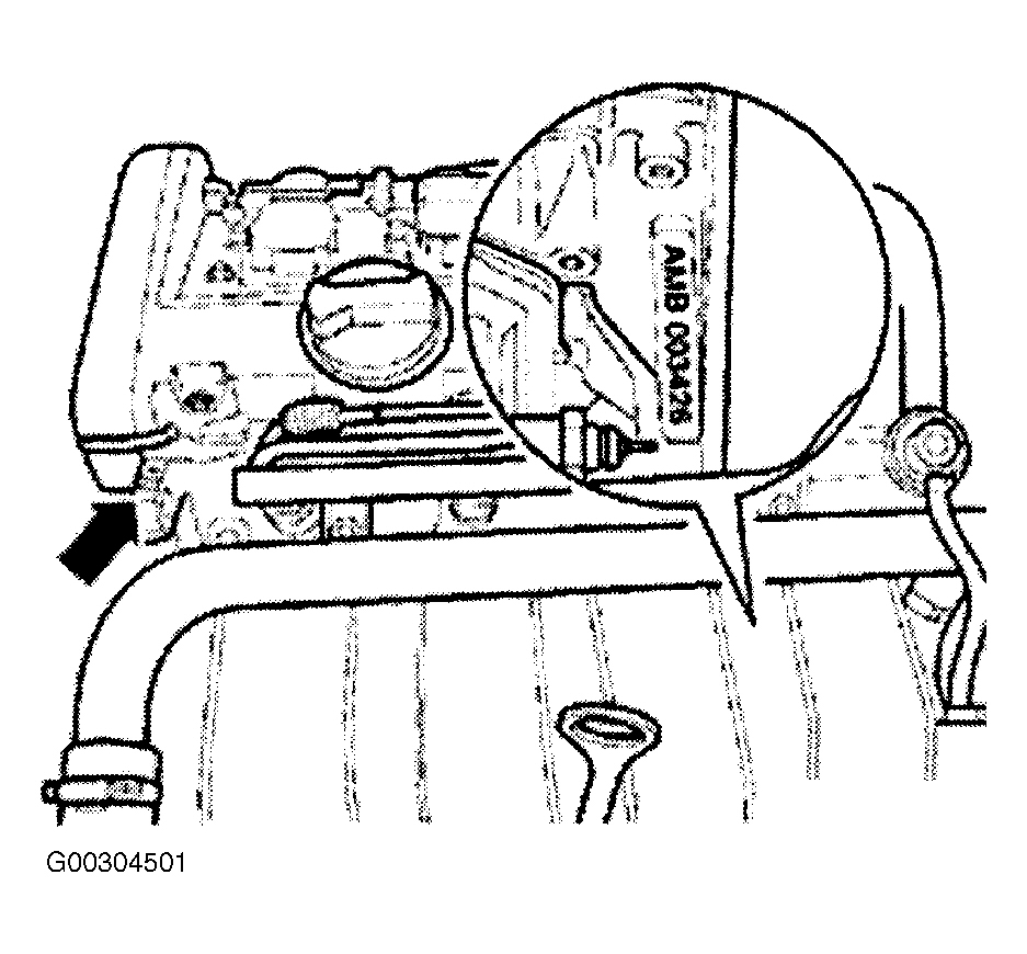 Audi A4 Avant Quattro 2002 - Component Locations -  Locating Engine Code (1.8L Turbo - AMB)