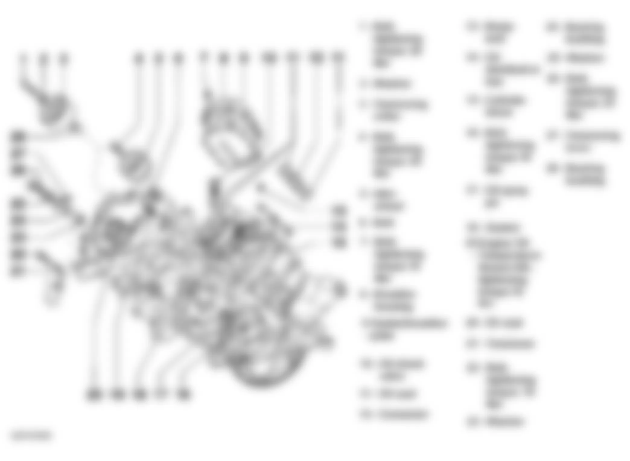 Audi allroad Quattro 2002 - Component Locations -  Exploded View Of Engine Lubrication System