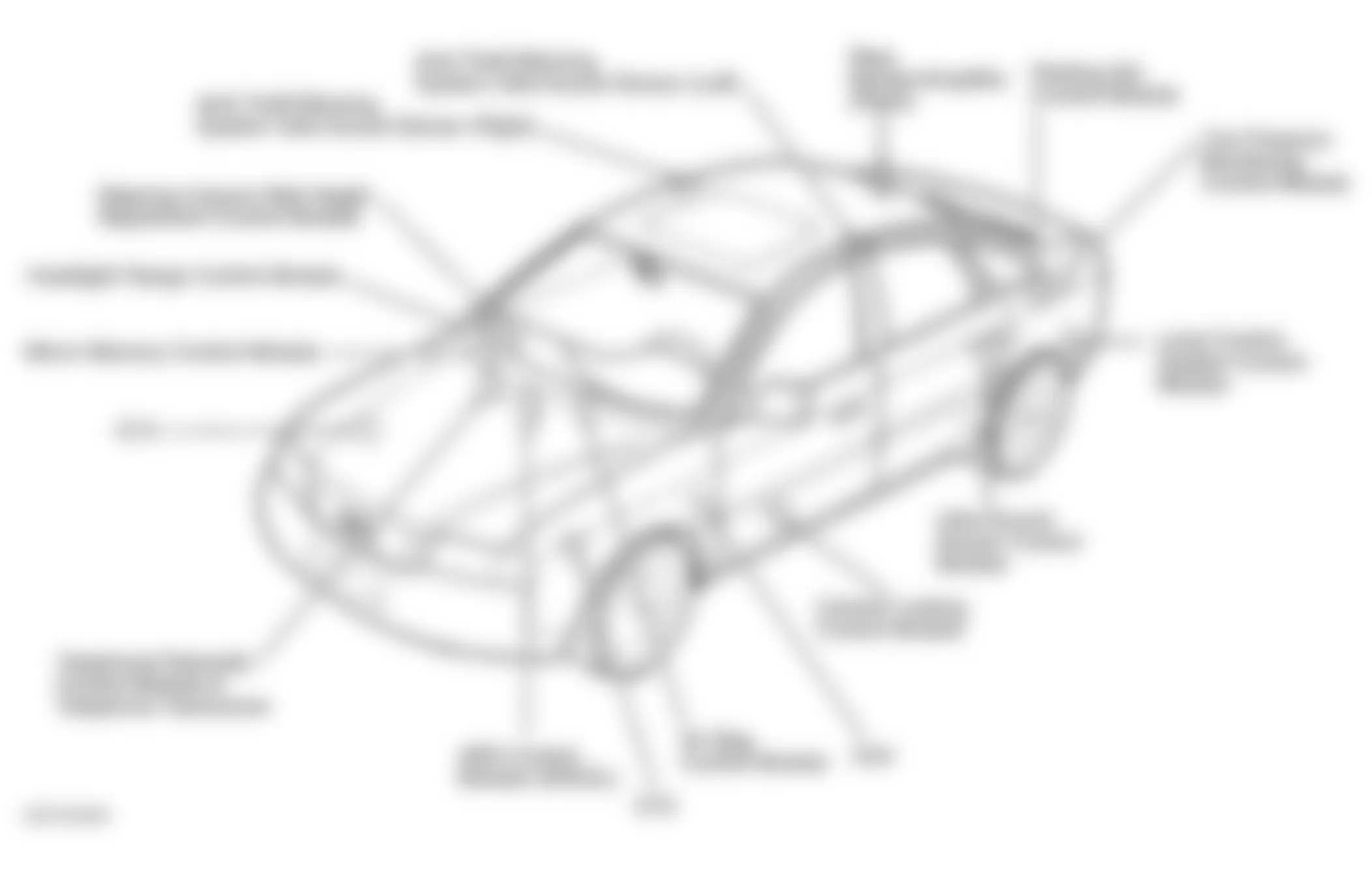 Audi A6 2003 - Component Locations -  Vehicle Overview