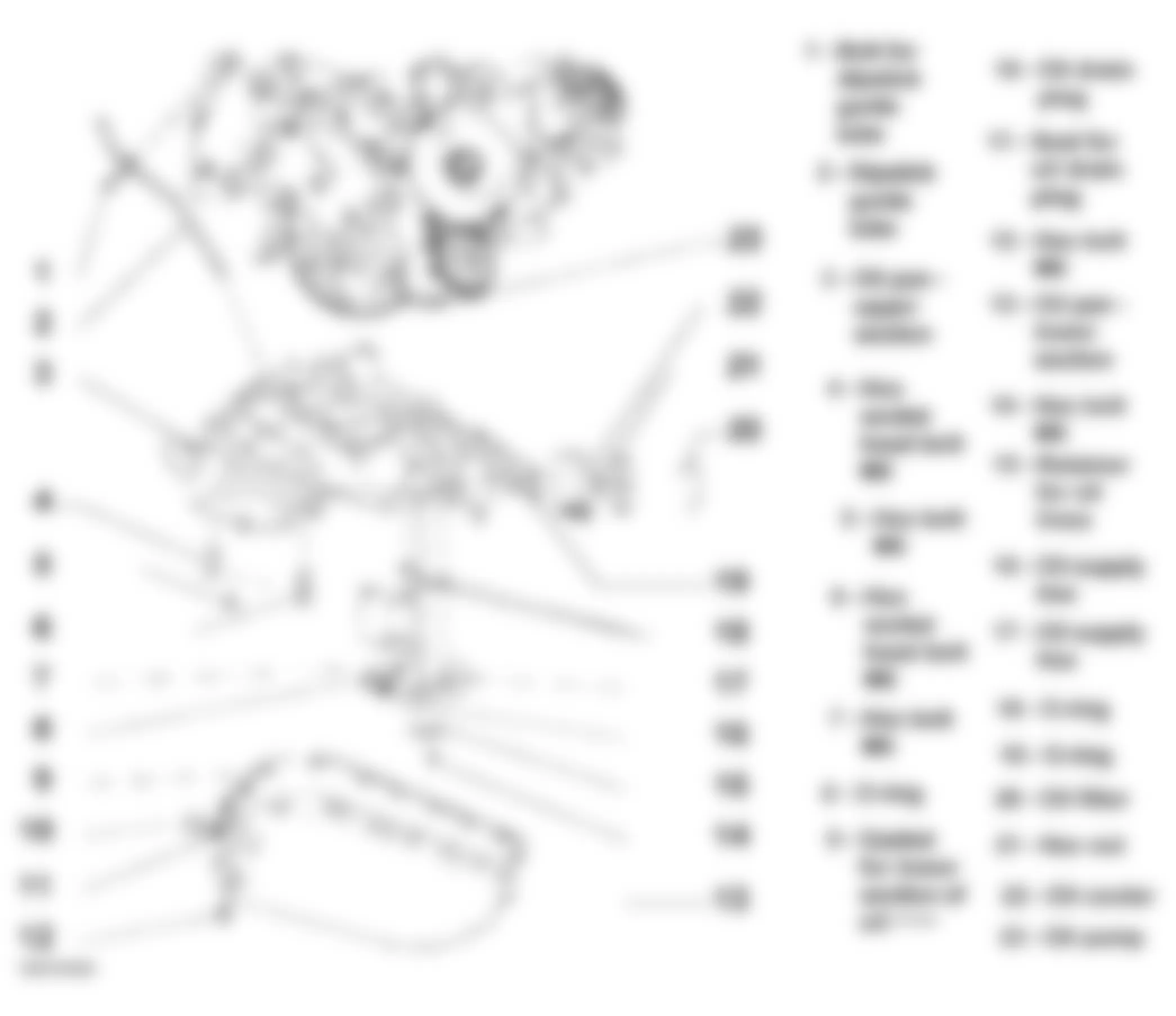 Audi allroad Quattro 2004 - Component Locations -  Exploded View Of Oil Pans And Oil Cooler