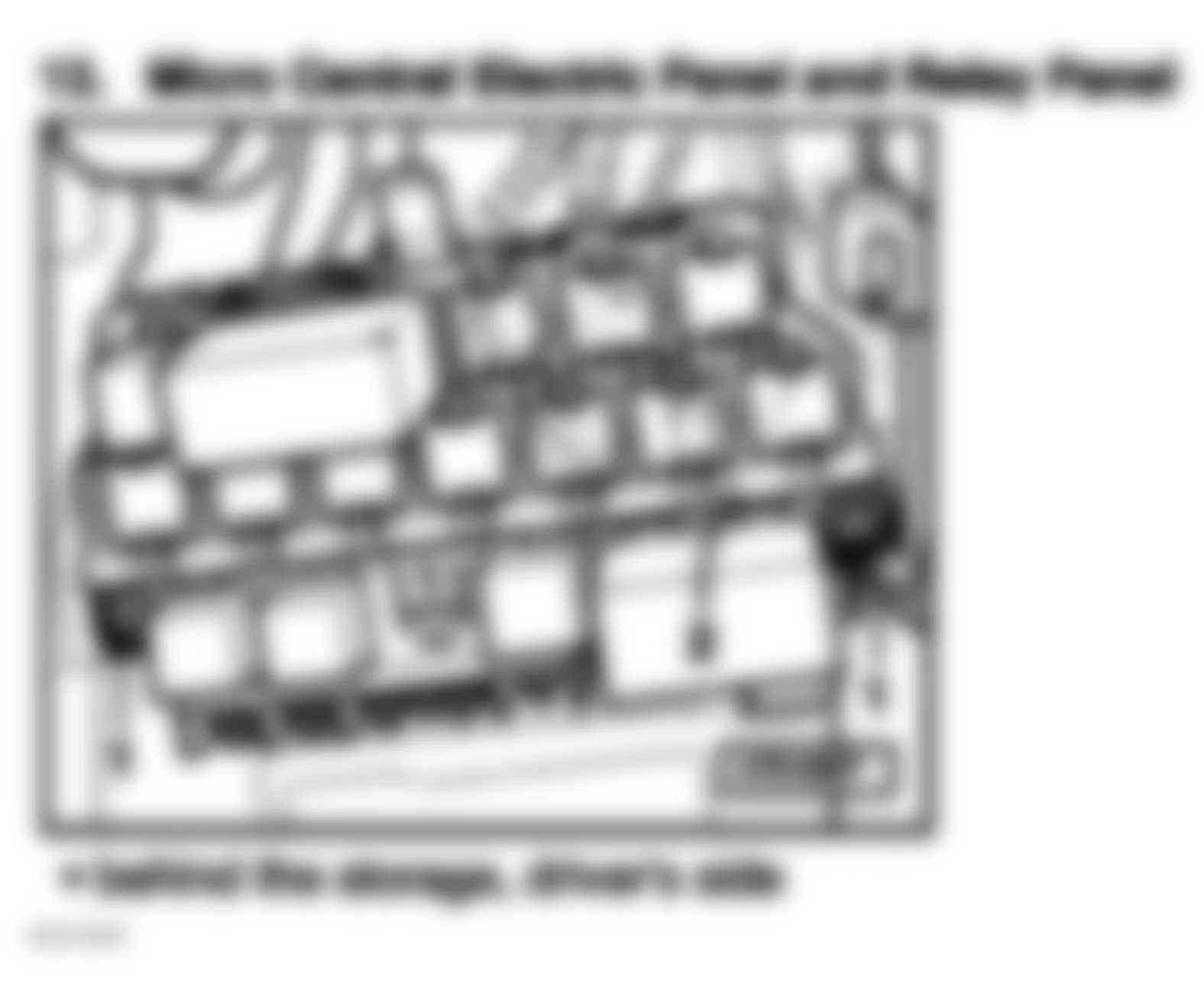 Audi TT 2005 - Component Locations -  Behind Drivers Seat
