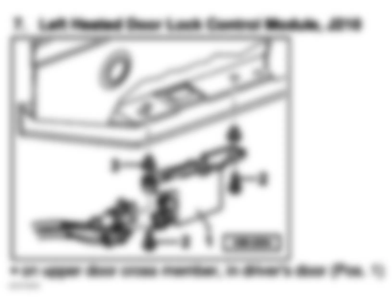 Audi TT 2006 - Component Locations -  Drivers Door