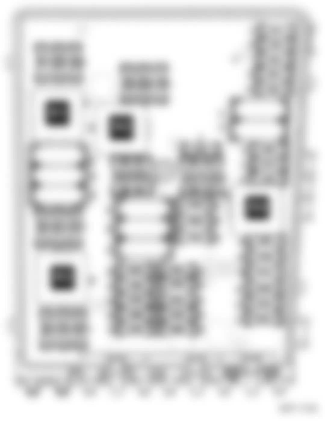 Audi A3 2008 - Component Locations -  Fuse Panel B -SB- Electronics Box High - Left Side Engine Compartment