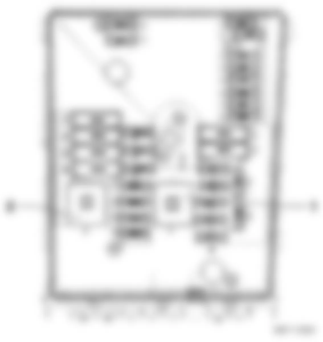 Audi A3 2008 - Component Locations -  Position Of Relays Electronics Box Low (From Model Year 2006)