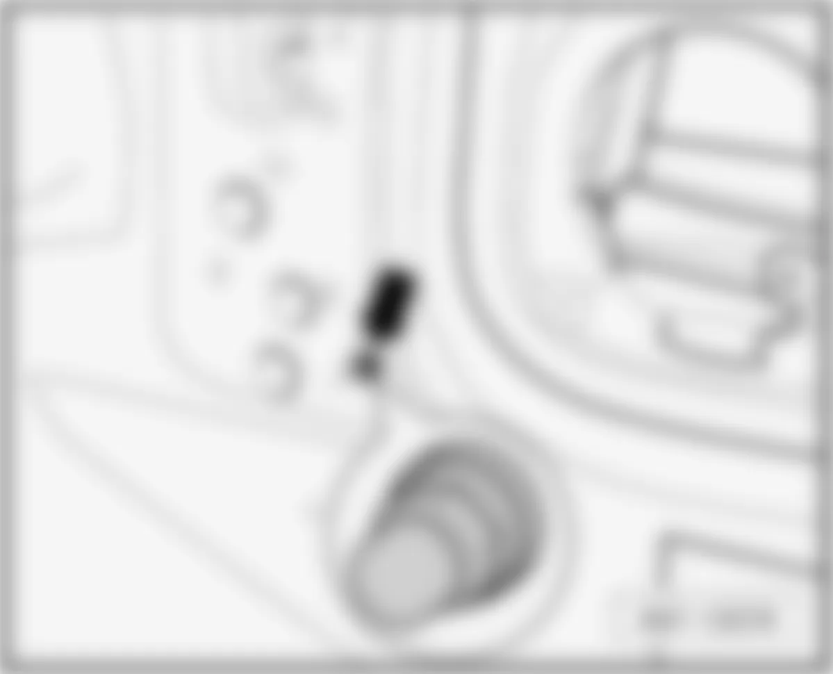 Audi A5 Quattro 2008 - Component Locations -  Behind Right Kick Panel