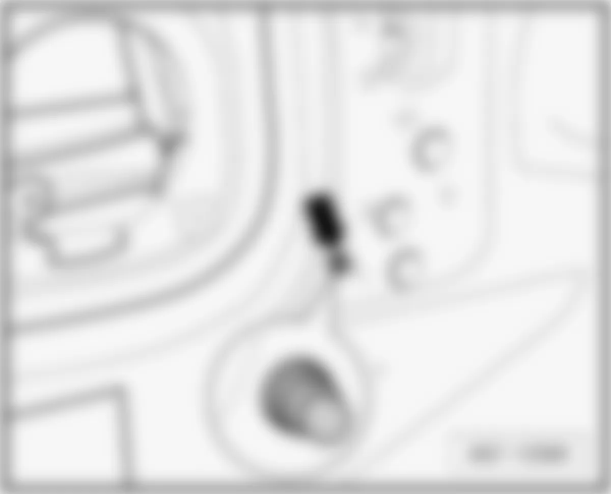 Audi A5 Quattro 2009 - Component Locations -  Behind Left Kick Panel